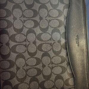 Coach Black and Gray Tablet Sleeve